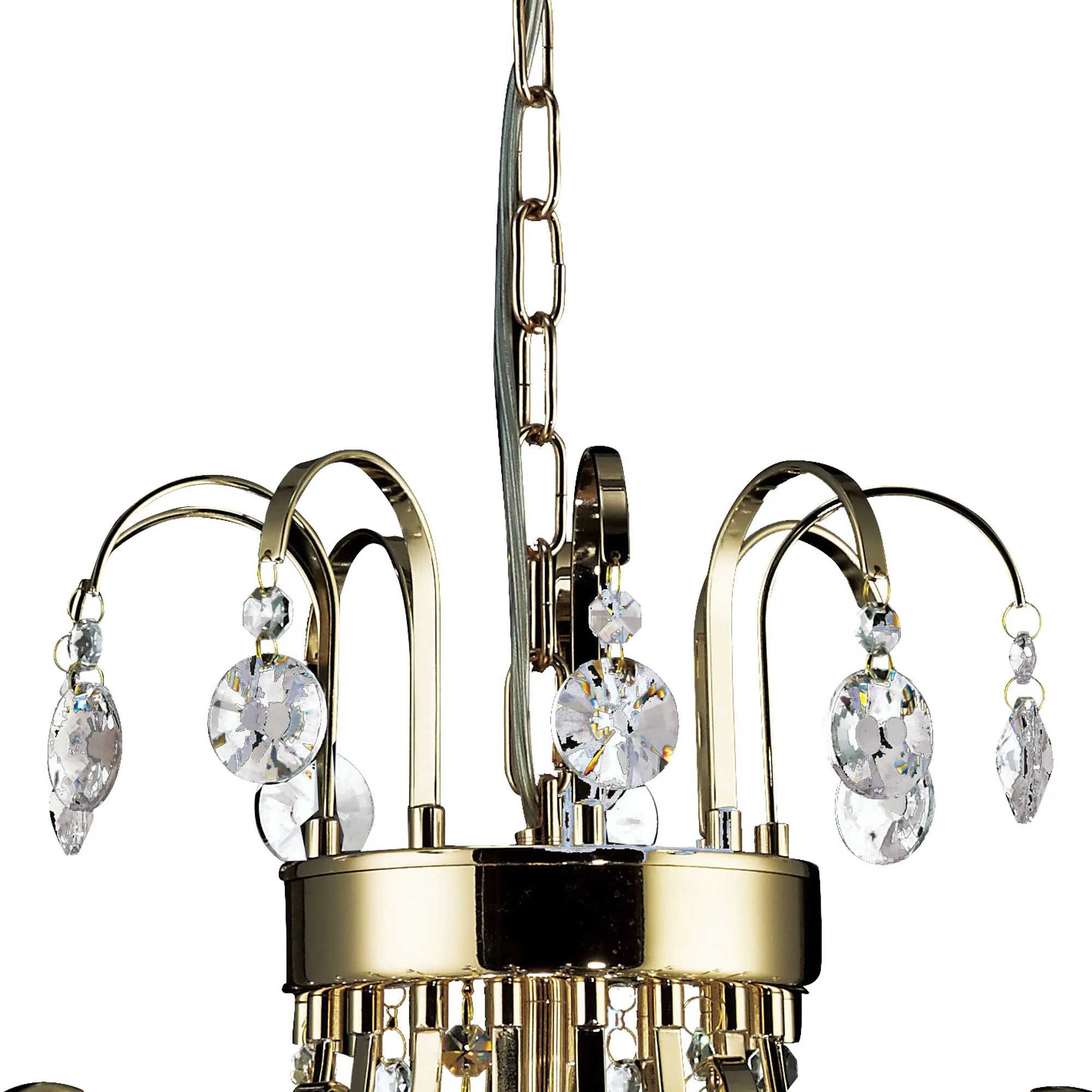 Rosina Crystal Chandelier 6 Light French Gold IL32055  Diyas Rosina French Gold